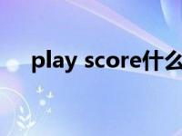 play score什么意思（score什么意思）