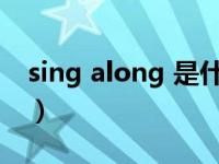 sing along 是什么意思（sing along song）