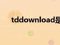 tddownload是什么文件夹可以删除吗