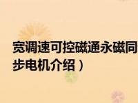 宽调速可控磁通永磁同步电机（关于宽调速可控磁通永磁同步电机介绍）