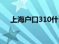 上海户口310什么意思（310什么意思）