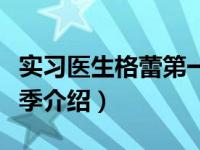 实习医生格蕾第一季（关于实习医生格蕾第一季介绍）