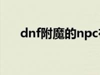 dnf附魔的npc在哪儿（dnf附魔材料）