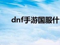 dnf手游国服什么时候开服（dnf小龙）