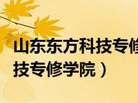 山东东方科技专修学院是民办吗（山东东方科技专修学院）