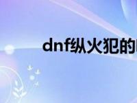 dnf纵火犯的喷火器（dnf纵火犯）