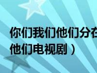 你们我们他们分在了一个小组英语（你们我们他们电视剧）