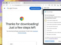 现在当您下载GoogleChrome时微软会急切地注入一项民意调查