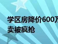 学区房降价600万 23万元单价学区房双11拍卖被疯抢 