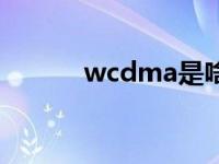 wcdma是啥 wcdma是电信吗 