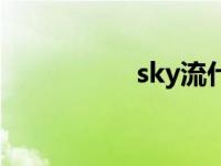 sky流什么意思 sky流 