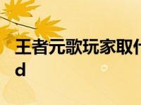 王者元歌玩家取什么ID 王者元歌玩家取什么id 