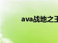 ava战地之王官网下载 ava伊娃 