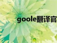 goole翻译官网 goolegoole翻译 