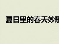 夏日里的春天妙歌出场 夏日里的春天妙歌 