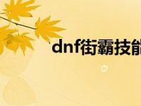 dnf街霸技能介绍 dnf街霸连招 