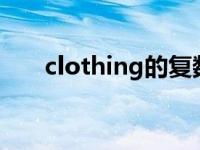 clothing的复数 clothingstore复数 