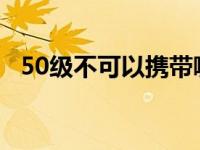 50级不可以携带哪只召唤兽 50级用什么人偶 