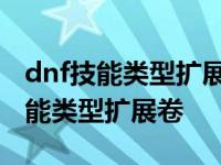 dnf技能类型扩展卷可以有两种技能吗 dnf技能类型扩展卷 