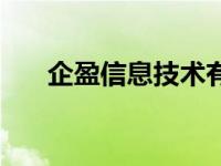 企盈信息技术有限公司 厦门财务软件 