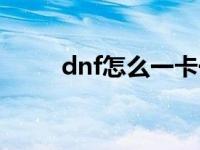 dnf怎么一卡一卡的 dnf怎么卡钱 