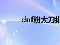 dnf粉太刀排行榜 dnf75粉太刀 