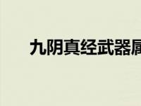 九阴真经武器属性重置 九阴真经武器 