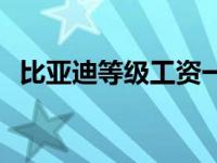 比亚迪等级工资一览表 比亚迪公司怎么样 