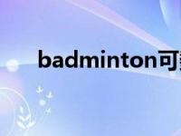 badminton可数不可数 badminton 