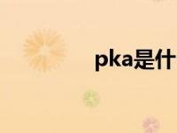 pka是什么酶 pka是什么 