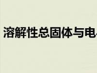 溶解性总固体与电导率的关系 溶解性总固体 