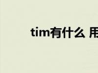 tim有什么 用tim的都是些什么人 