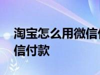 淘宝怎么用微信付款给卖家呢 淘宝怎么用微信付款 