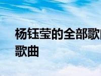 杨钰莹的全部歌曲大全100首 杨钰莹的全部歌曲 