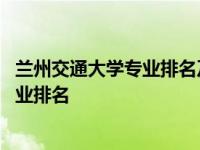 兰州交通大学专业排名及介绍哪些专业最好 兰州交通大学专业排名 