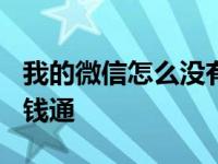 我的微信怎么没有零钱通? 我微信怎么没有零钱通 