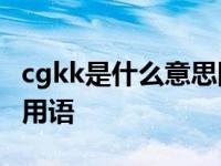 cgkk是什么意思网络用语 kk是什么意思网络用语 