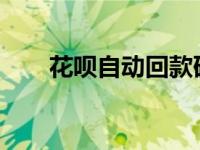 花呗自动回款码2023 花呗自动回款 