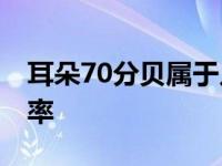 耳朵70分贝属于几级聋 人耳能听到的声音频率 