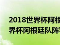 2018世界杯阿根廷国家队阵容号码 2018世界杯阿根廷队阵容 