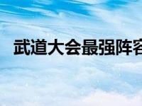 武道大会最强阵容吕布 武道大会最强阵容 