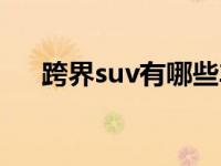 跨界suv有哪些车型 跨界suv有哪些车 