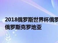 2018俄罗斯世界杯俄罗斯vs克罗地亚完整赛事 2018世界杯俄罗斯克罗地亚 