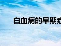 白血病的早期症状 市状元查出白血病 