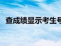 查成绩显示考生号错误 延安考生成绩出错 