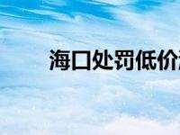 海口处罚低价游客 海口处罚低价游 