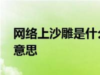 网络上沙雕是什么意思呀 网络上沙雕是什么意思 