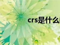 crs是什么的缩写 crs是什么 