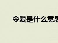 令爱是什么意思造句 令爱是什么意思 