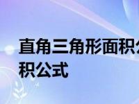 直角三角形面积公式小学数学 直角三角形面积公式 